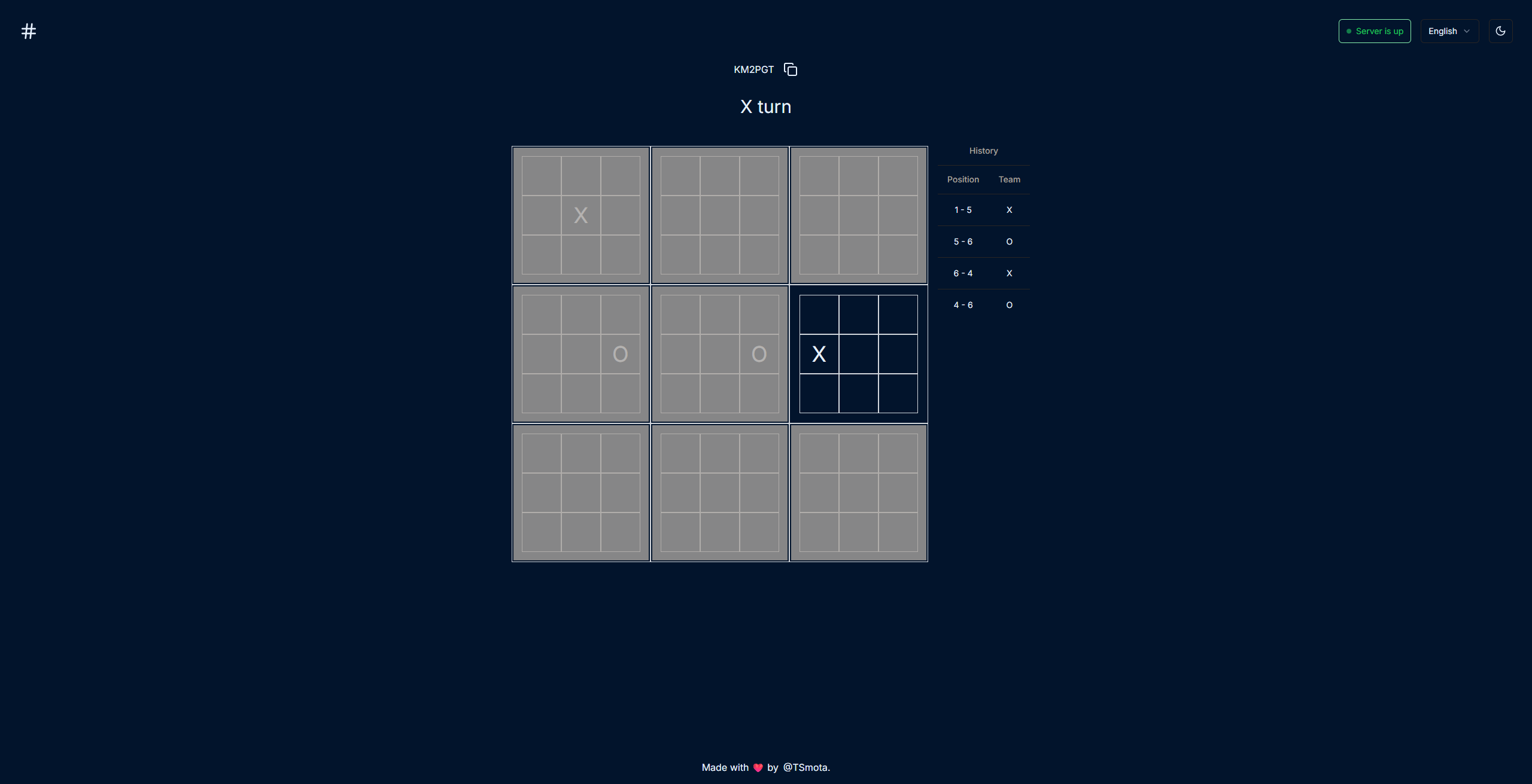 Ultimate Tic Tac Toe screenshot 1